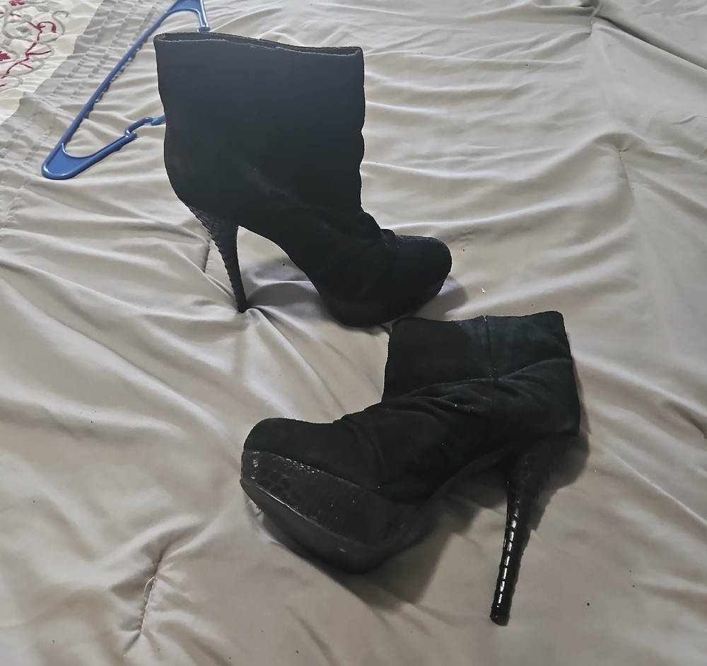 Bakers Black Heeled Boots